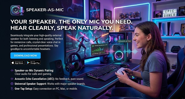 Speaker-as-mic